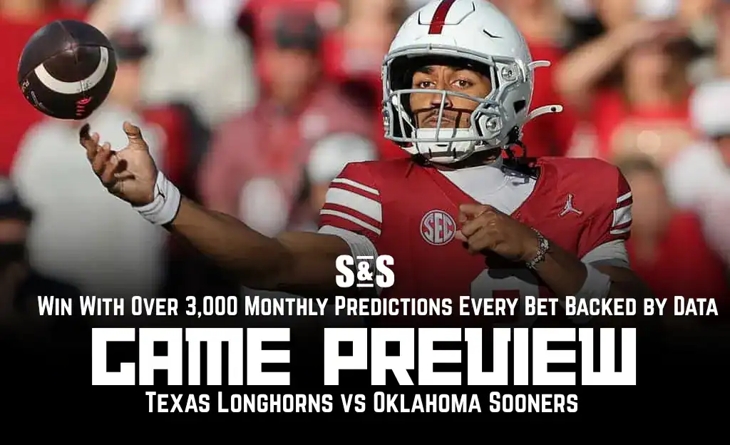 NCAAF 3 GAME PREVIEW Texas Longhorns vs Oklahoma Sooners