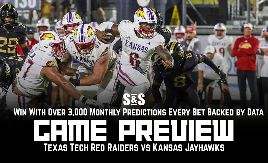 NCAAF 4 GAME PREVIEW Texas Tech Red Raiders vs Kansas Jayhawks