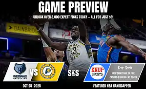 A dynamic basketball matchup preview featuring the Memphis Grizzlies and Indiana Pacers, with promotional offers from Knup Sports.