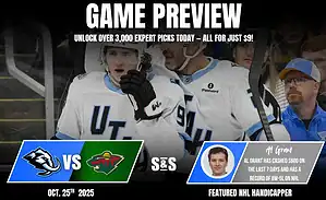 Game preview for a hockey match featuring the Blue Mammoths vs. Green Wild. Highlights expert predictions and stats for October 25, 2025.