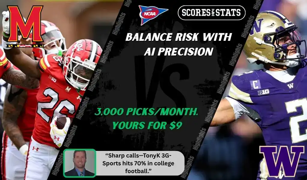 NCAAF 1 Maryland vs Washington Predictions