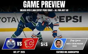 Exciting hockey action preview featuring the Oilers vs. Flames matchup on October 8, 2025, alongside expert betting insights.