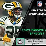 Green Bay Packers running back prepares for play while Cincinnati Bengals quarterback stands ready during NFL matchup promo for picks and predictions on October 12th, 2025.