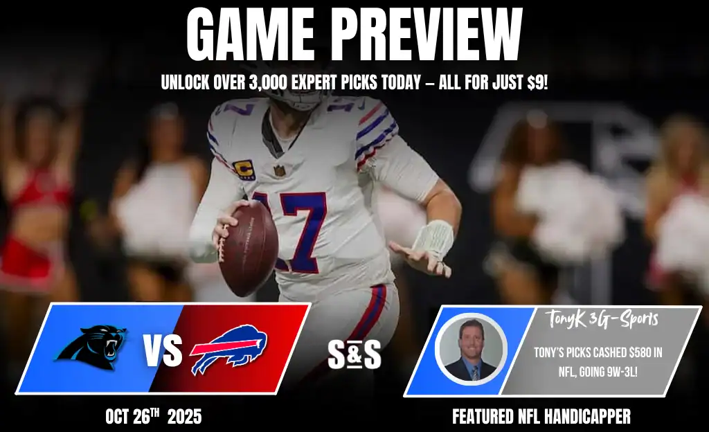 Carolina Panthers vs Buffalo Bills Picks and Predictions October 26th 2025 1 Panthers vs Bills October 26th 1