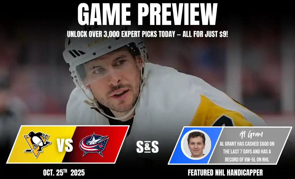 Previews 9 Game preview for NHL match between Pittsburgh Penguins and Columbus Blue Jackets, featuring Al Grant's betting insights.