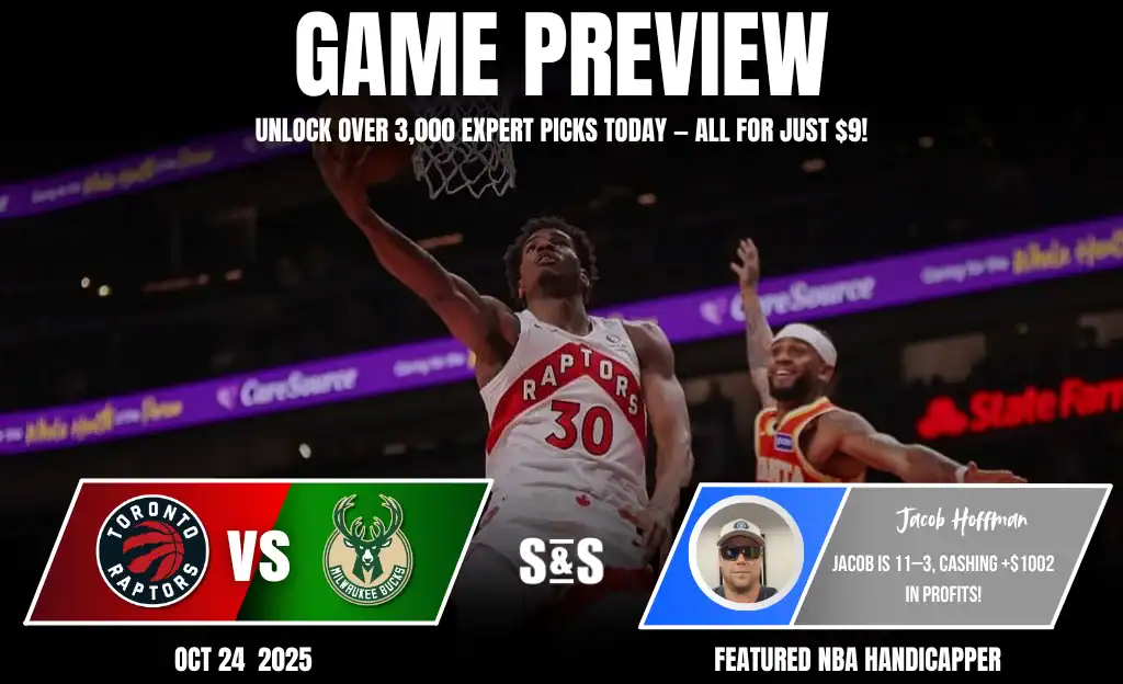 Toronto-raptors vs Milwaukee Bucks Picks and Predictions October 24th 2025 1 Toronto Raptors face off against Milwaukee Bucks in an exciting game preview, highlighting expert betting picks for October 24, 2025.