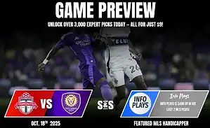 Game preview for Toronto FC vs. Orlando City on October 18, 2025, highlighting expert picks and recent performance stats.