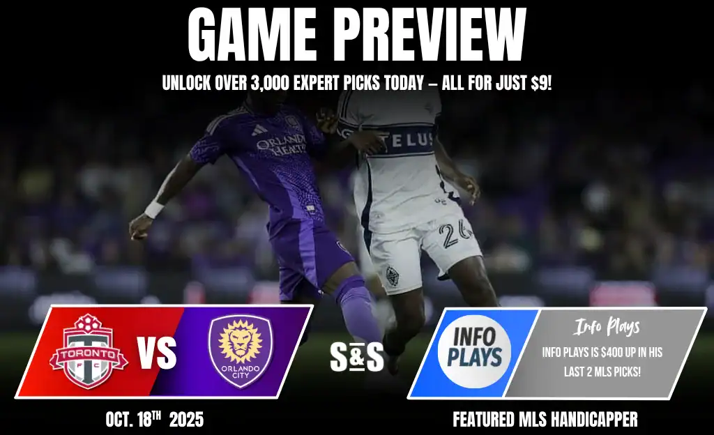 Game preview for Toronto FC vs. Orlando City on October 18, 2025, highlighting expert picks and recent performance stats.