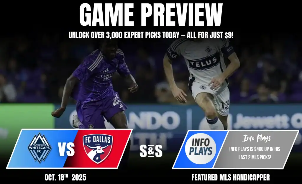 Whitecaps vs Dallas FC Oct 18th