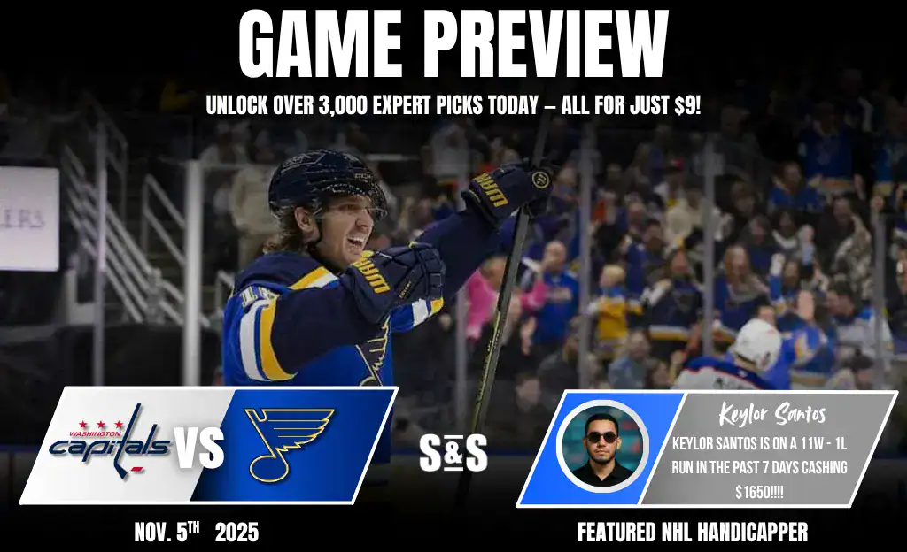 Capitals vs Blues Preview 11 5