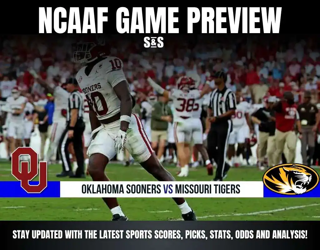 NCAAF 5 GAME PREVIEW Oklahoma Sooners vs Missouri Tigers