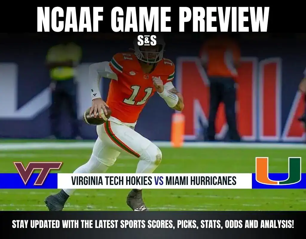 NCAAF 4 GAME PREVIEW Virginia Tech Hokies vs Miami Hurricanes