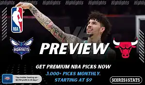 Charlotte Hornets vs Chicago Bulls preview graphic for November 28, 2025 featuring LaMelo Ball and both team logos.