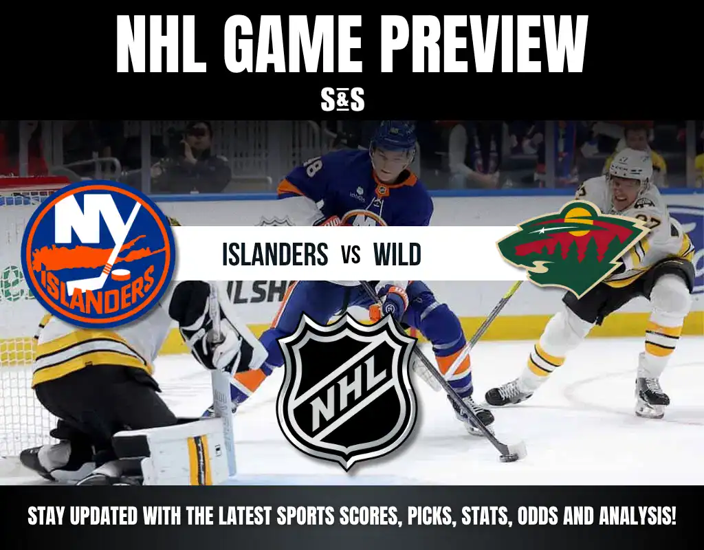 Previews 10 NHL Game Preview: New York Islanders versus Minnesota Wild, highlighting upcoming match details and team logos.