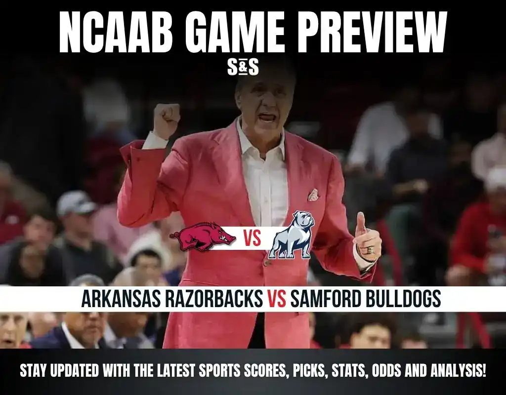 NCAAB GAME PREVIEW Arkansas Razorbacks vs Samford Bulldogs