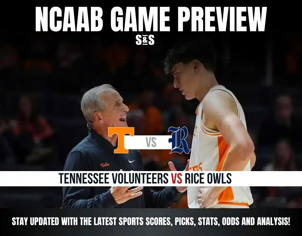 Previews 9 NCAAB GAME PREVIEW Tennessee Volunteers vs Rice Owls