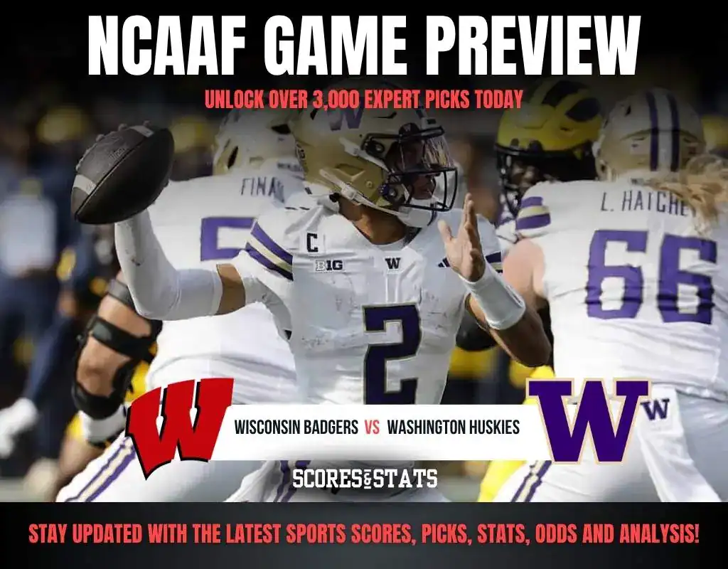 NCAAF GAME PREVIEW Badgers vs Huskies