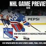 Home 20 NHL GAME PREVIEWRangers vs Predators