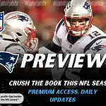 New England Patriots vs New York Giants preview graphic featuring NFL matchup promotion for December 1 2025.