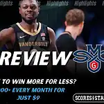 Vanderbilt Commodores vs Saint Mary’s Gaels preview graphic for November 28, 2025 college basketball picks and predictions.