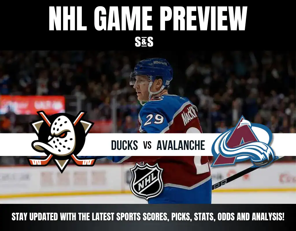 NHL 8 ducks vs avalanche 11-10