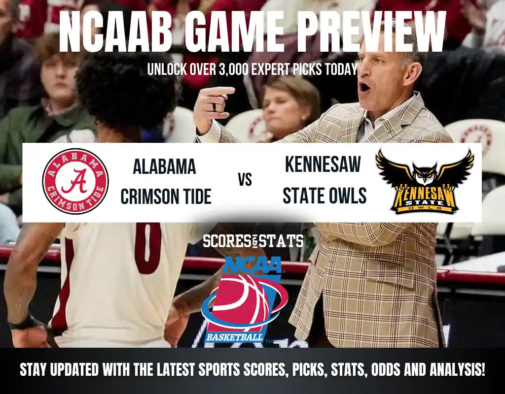 Alabama Crimson Tide vs Kennesaw State Owls betting preview with odds, predictions, and best bets.