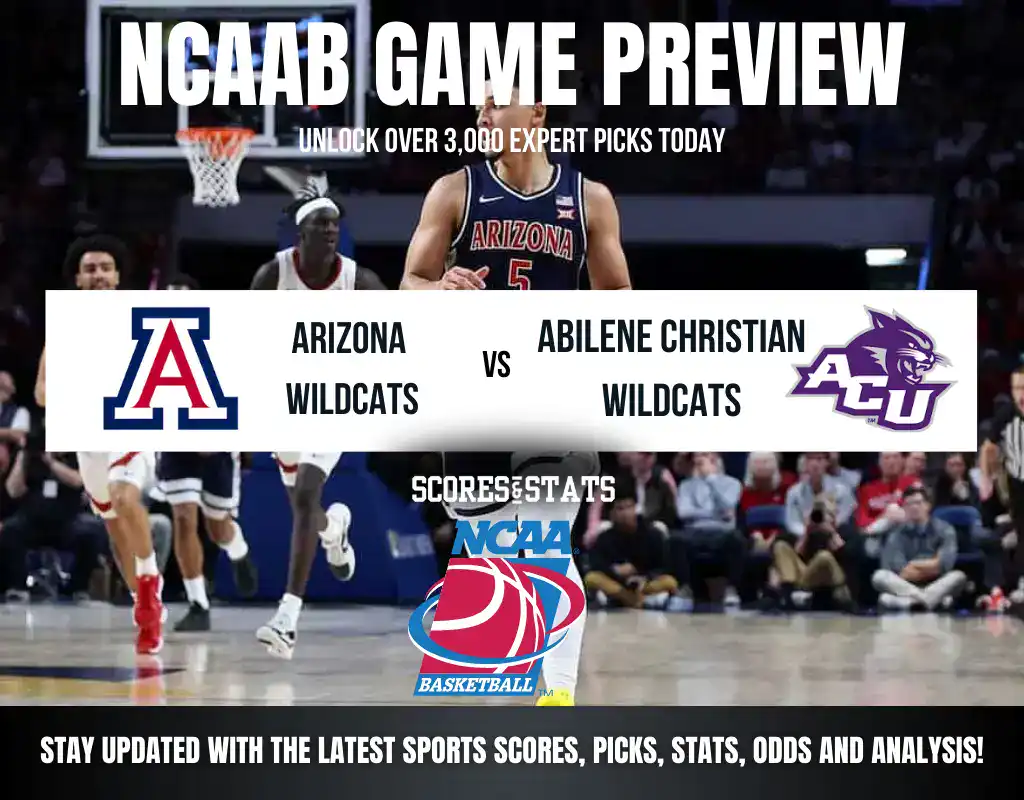 NCAAB 5 Arizona Wildcats vs Abilene Christian Wildcats NCAA Basketball preview, non-conference matchup in Tucson.