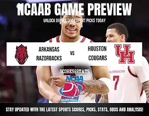 Arkansas Razorbacks vs Houston Cougars betting preview with odds, predictions, and best bets.