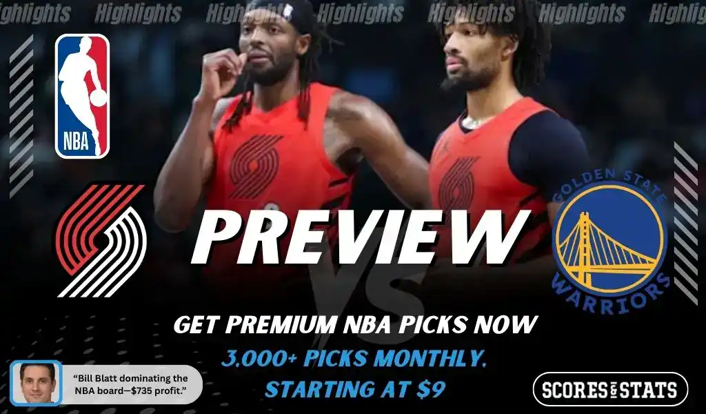 Previews 7 Portland Trail Blazers face the Golden State Warriors during an NBA game preview on December 14, 2025.