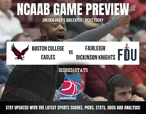 Boston College Eagles vs Fairleigh Dickinson Knights betting preview with odds, predictions, and best bets.