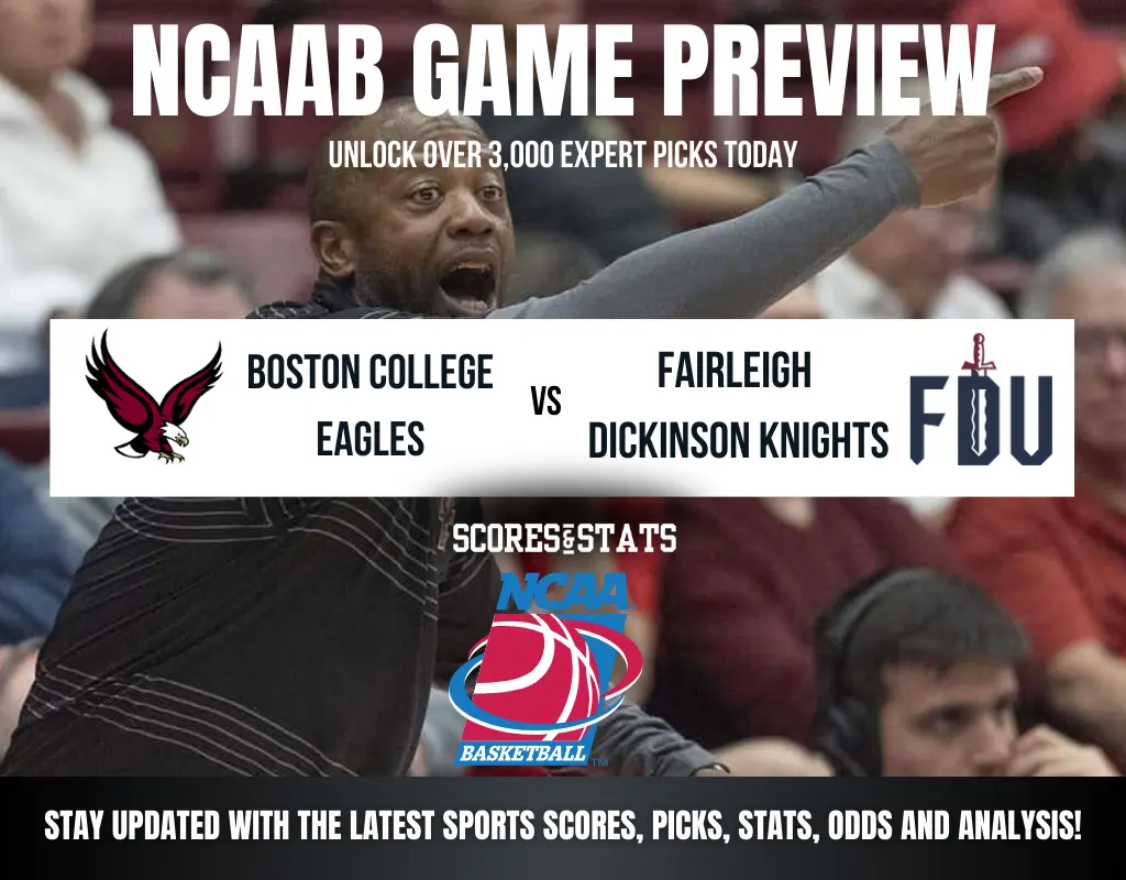 Boston College Eagles vs Fairleigh Dickinson Knights betting preview with odds, predictions, and best bets.