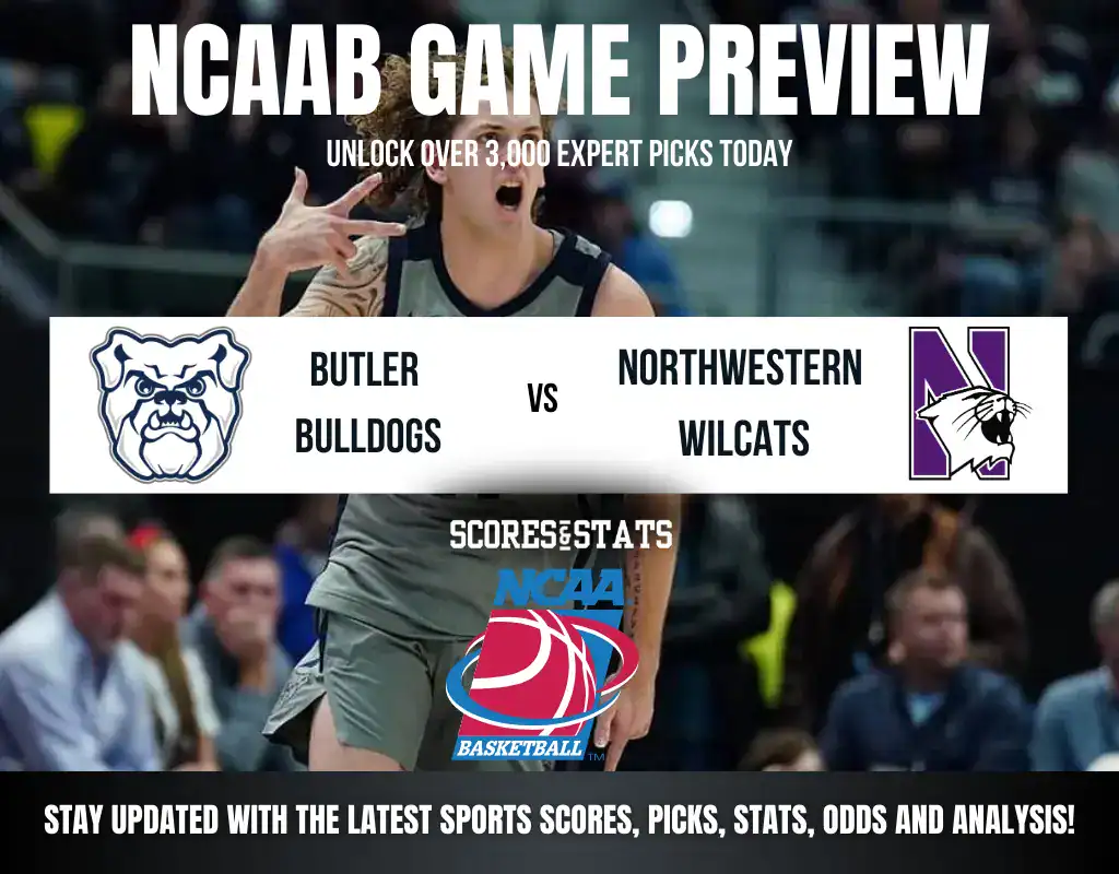 Butler Bulldogs vs Northwestern Wildcats betting preview with odds, predictions, and best bets.