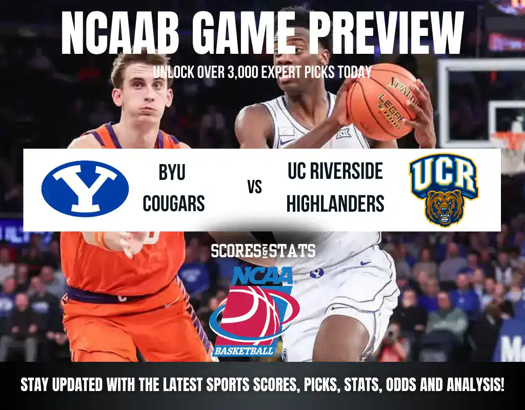 Previews 6 BYU Cougars vs UC Riverside Highlanders NCAA Basketball preview, non-conference matchup in Provo.