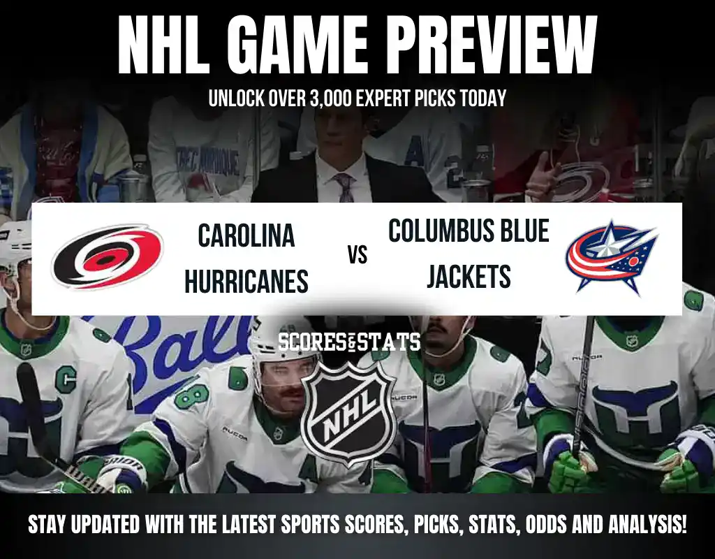 Carolina Hurricanes vs Columbus Blue Jackets NHL preview, regular-season matchup in Raleigh.