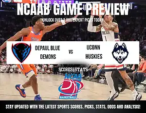Connecticut Huskies vs DePaul Blue Demons betting preview with odds, predictions, and best bets.