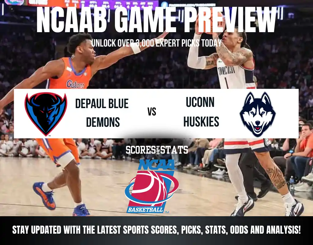 Connecticut Huskies vs DePaul Blue Demons betting preview with odds, predictions, and best bets.