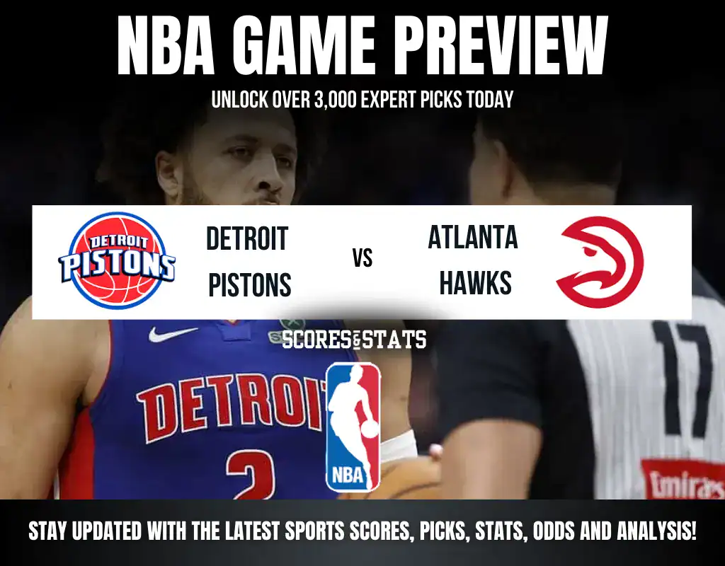 2 Detroit Pistons vs Atlanta Hawks NBA preview, regular-season matchup in Detroit.