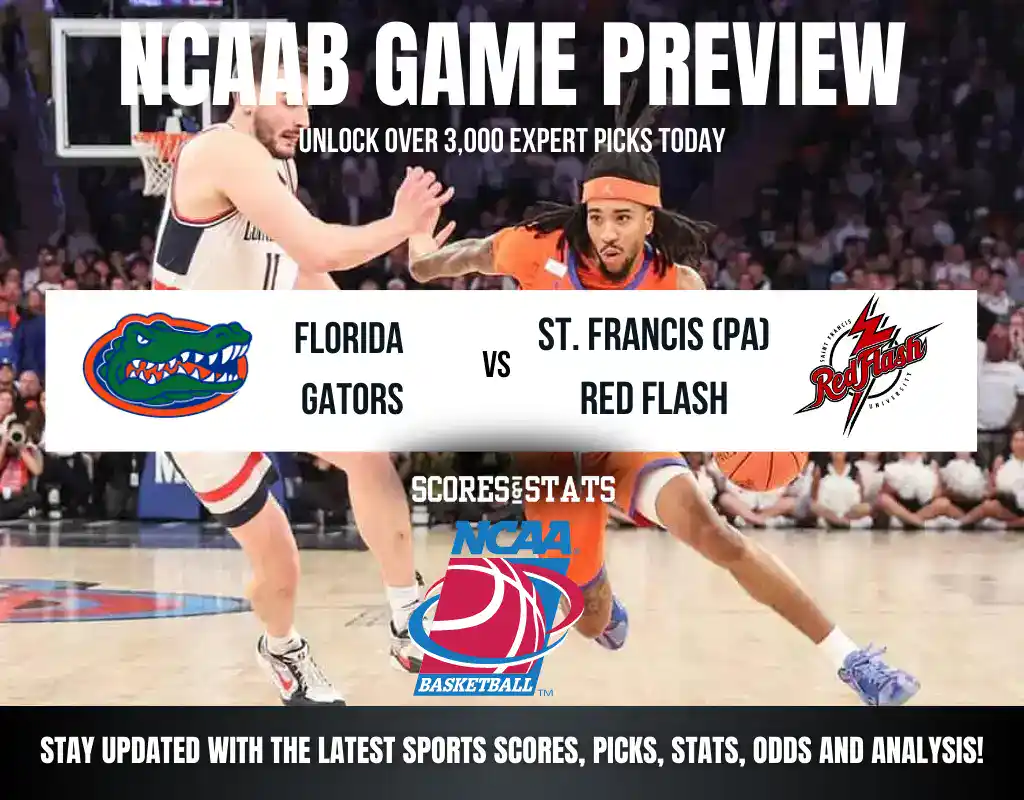 NCAAB 9 Florida Gators vs Saint Francis Red Flash NCAA Basketball preview, non-conference matchup in Gainesville.