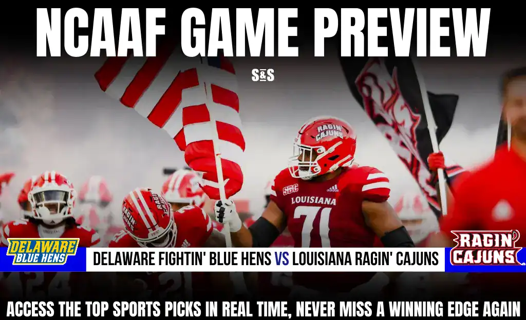 NCAAF 7 GAME PREVIEW Delaware Fightin Blue Hens vs Louisiana Ragin Cajuns