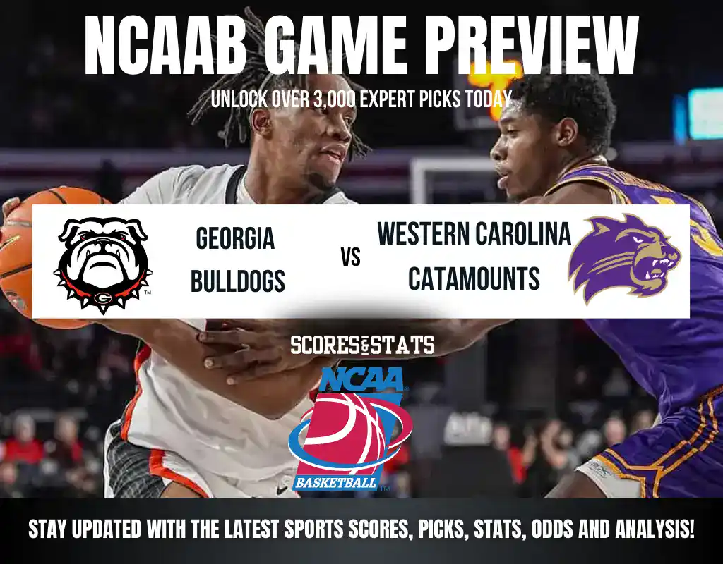 NCAAB 2 Georgia Bulldogs vs Western Carolina Catamounts betting preview with odds, predictions, and best bets.