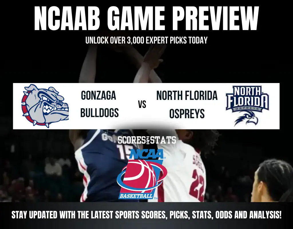 Gonzaga Bulldogs vs North Florida Ospreys NCAA Basketball preview, non-conference matchup at McCarthey Athletic Center.