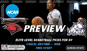 Incarnate Word Cardinals vs TCU Horned Frogs NCAA basketball game preview image featuring players in action and team logos