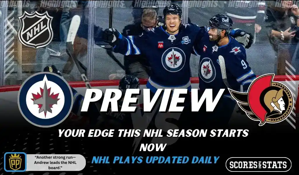 Winnipeg Jets players celebrate on the ice ahead of their NHL matchup against the Ottawa Senators on December 15, 2025.