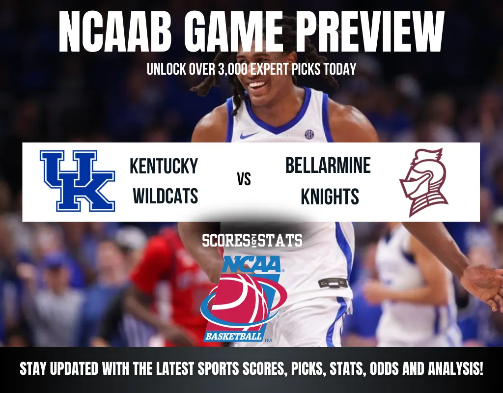 Kentucky Wildcats vs Bellarmine Knights betting preview with odds, predictions, and best bets.