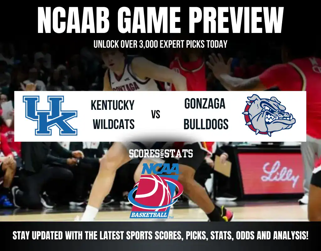 Kentucky Wildcats vs Gonzaga Bulldogs NCAA Basketball preview, non-conference matchup at Bridgestone Arena.