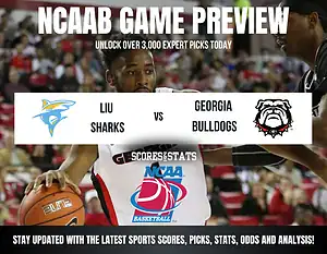LIU Sharks vs Georgia Bulldogs betting preview with odds, predictions, and best bets.