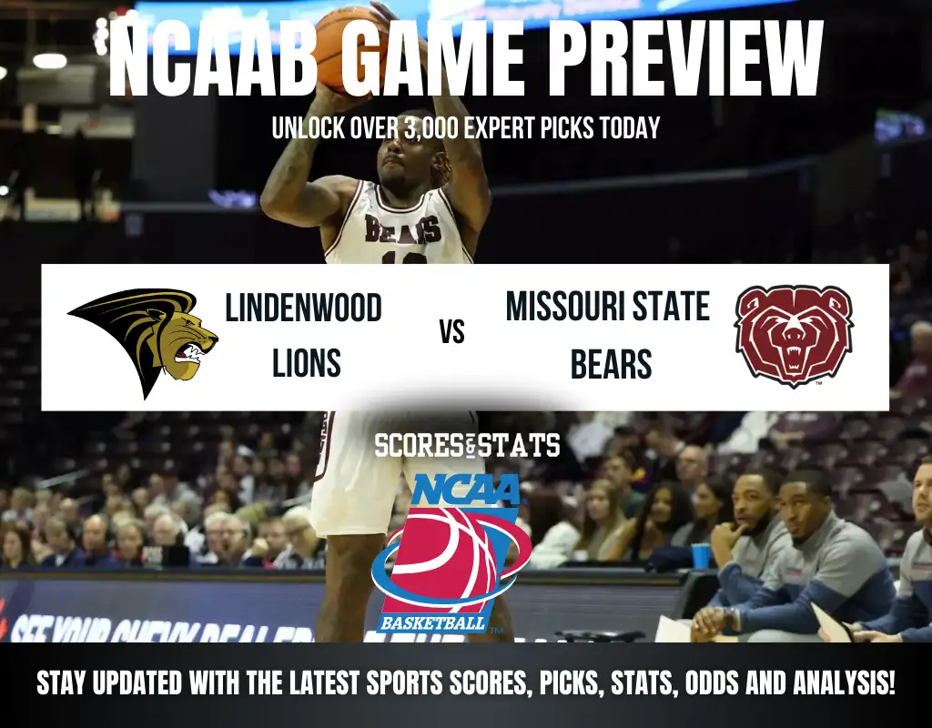 Previews 8 Lindenwood Lions vs Missouri State Bears betting preview with odds, predictions, and best bets.