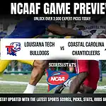 Home 20 Independence Bowl betting preview featuring Louisiana Tech Bulldogs vs Coastal Carolina Chanticleers with odds and predictions.