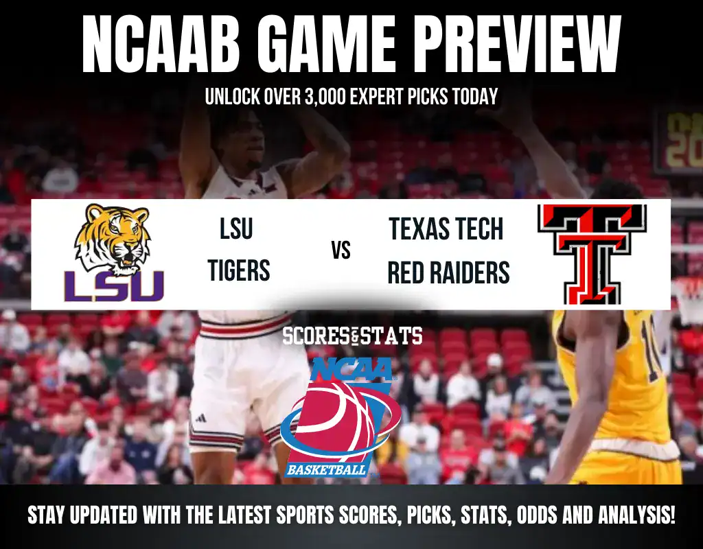 LSU Tigers vs Texas Tech Red Raiders NCAA Basketball preview, Coast-to-Coast Challenge at Dickies Arena.