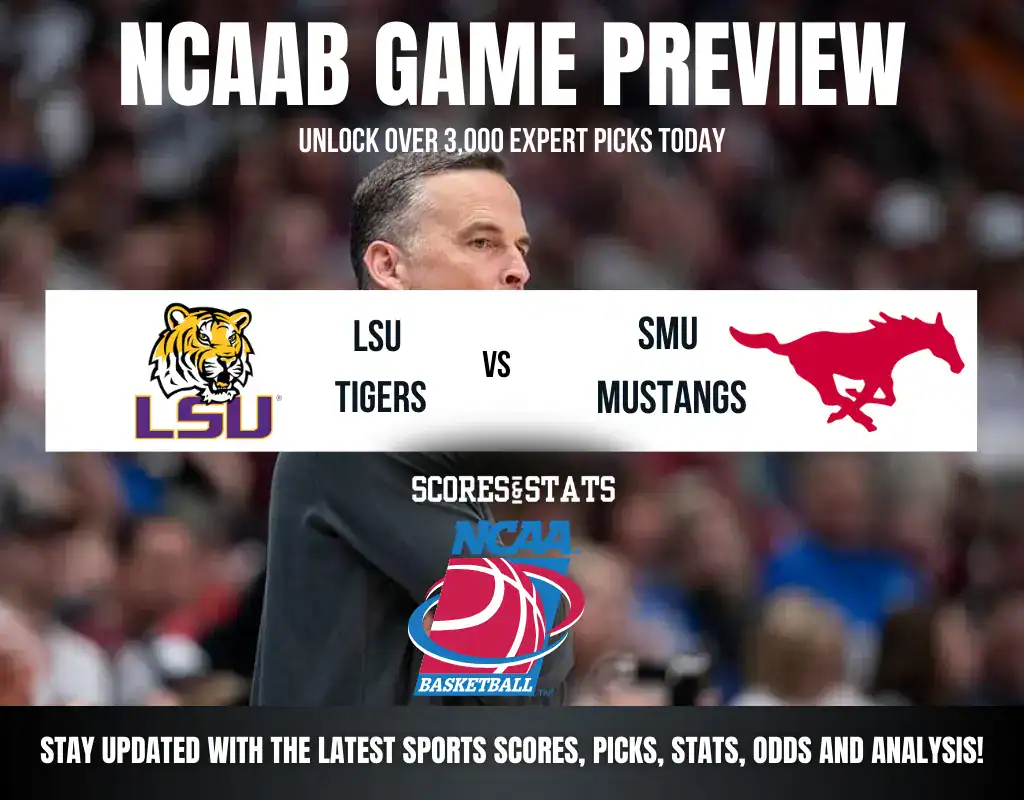 Previews 6 LSU Tigers vs SMU Mustangs NCAA Basketball preview, non-conference matchup in New Orleans.